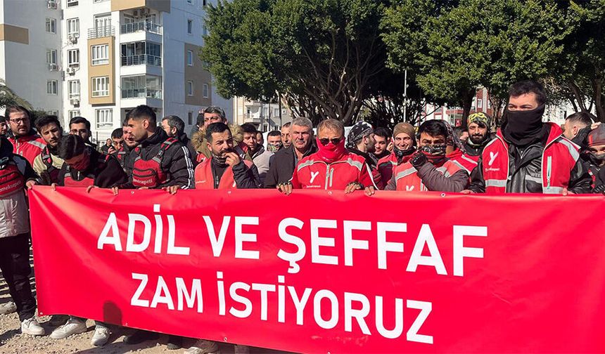 Antalya’da motokuryeler isyanda: “Adil ve şeffaf zam istiyoruz”