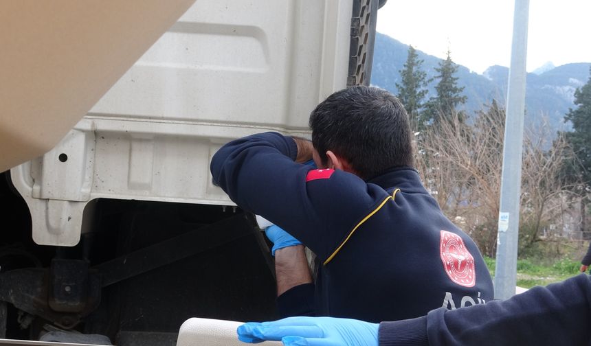 2 gence kamyon çarptı, yaralılardan birinin suratından parça koptu!