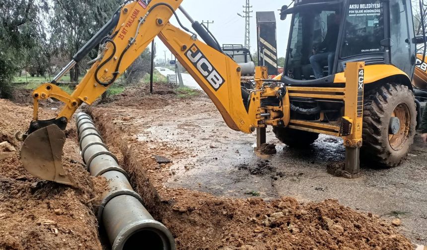 Aksu’da altyapı yatırımına imza atılıyor