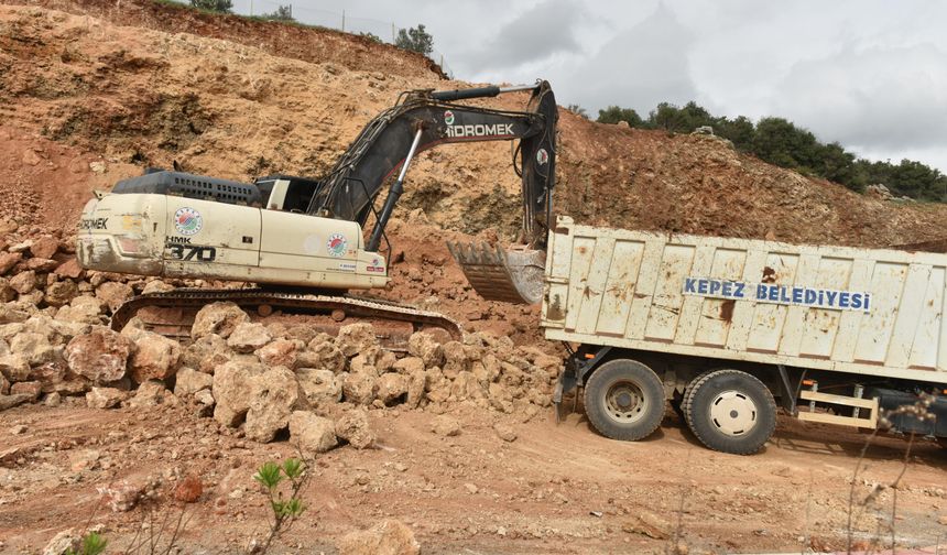Masa Dağı rampasında heyelan tehlikesi ortadan kaldırılıyor