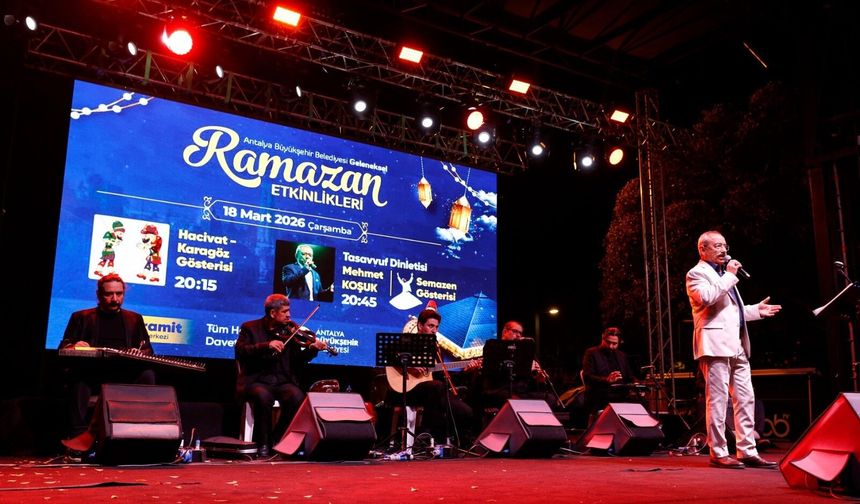 Antalya’da Ramazan etkinlikleri yoğun ilgiyle tamamlandı