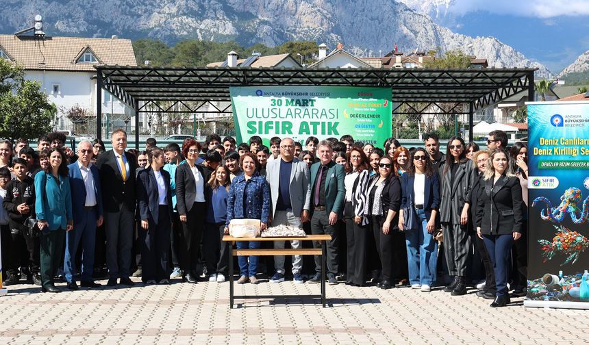 Kemer’de çocuklara sıfır atık bilinci kazandırıldı