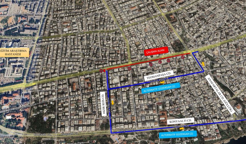 100. Yıl Bulvarı'ndaki çalışmalar sürüyor: Deforme olan yollar onarılıyor!