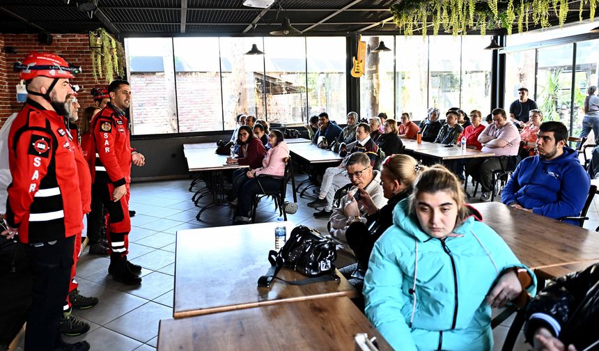 Muratpaşa’da özel bireyle afet farkındalığı