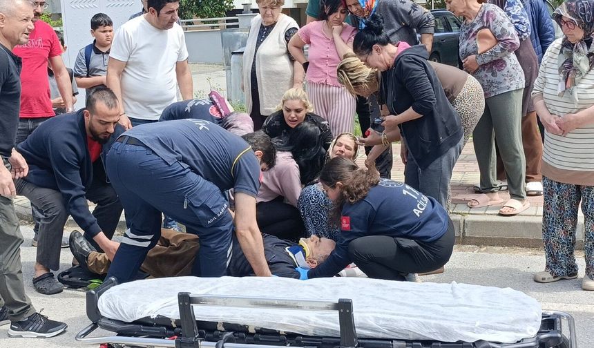 Servis engelli yayaya çarptı, annesi feryat figan ağladı!