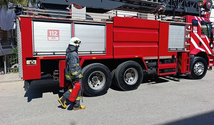 Bacada yangın çıktı, ortalık karıştı