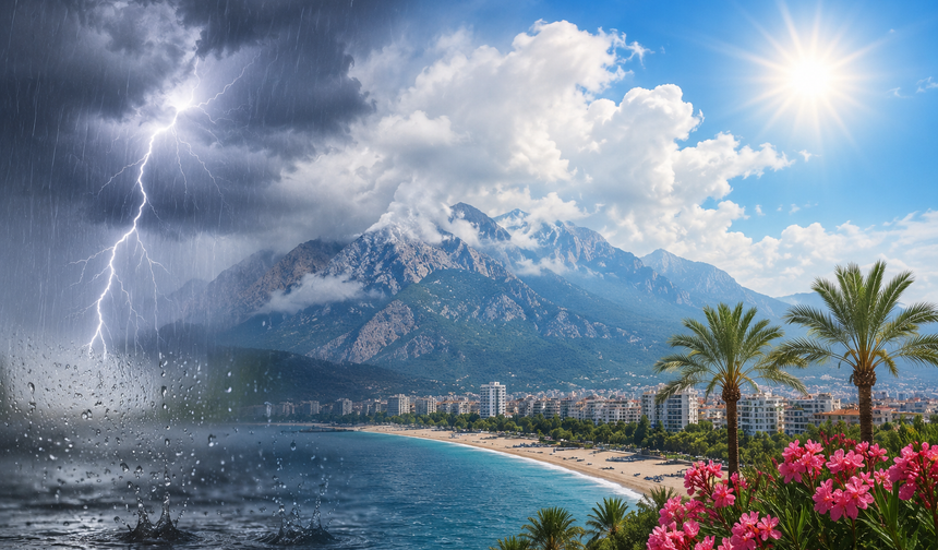 15 Mayıs Cuma: Antalya yağışlı olacak