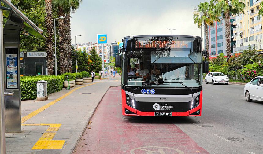 19 Mayıs’ta Antalyada ulaşım ücretsiz olacak