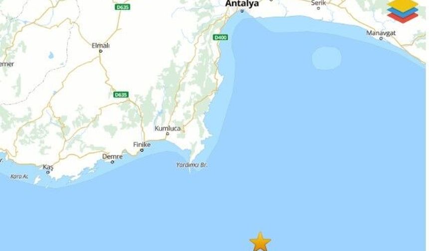 AFAD duyurdu: Kumluca’da deprem!