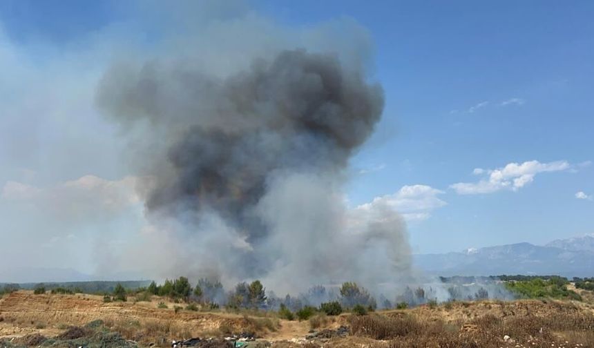 Aksu’da korkutan yangın: Çok sayıda ekip sevk edildi