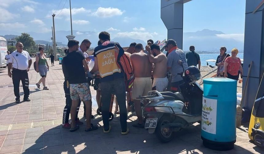 Alanya’da korku dolu anlar: 66 yaşındaki adam çırpınırken kurtarıldı