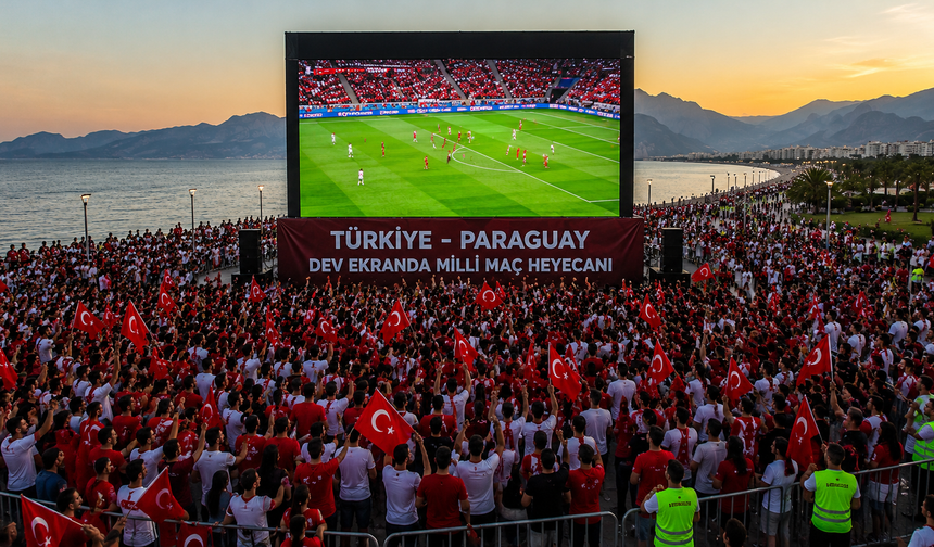 Alanya’da Türkiye–Paraguay maçı için planlanan dev ekran organizasyonu iptal edildi
