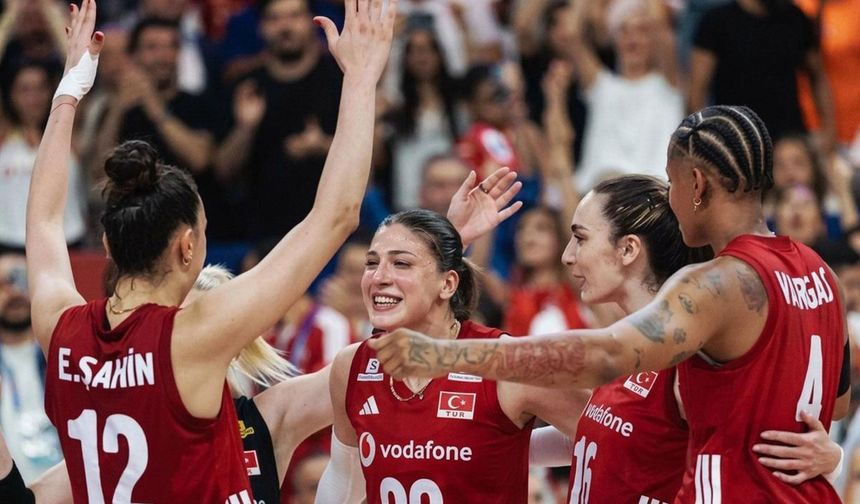 A Milli Kadın Voleybol Takımı, Almanya’yı 3-2 mağlup etti