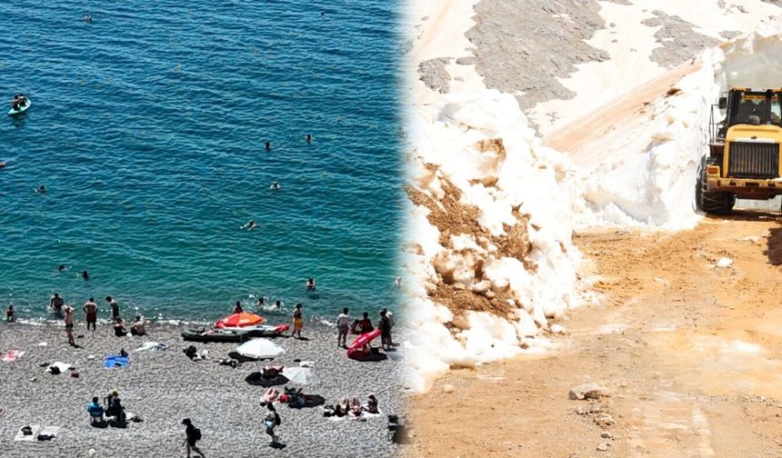 Antalya’da yaz ve kış aynı anda yaşanıyor