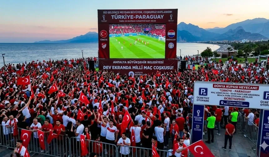 Antalya Varyant'ta dev ekran maç keyfi iptal edildi