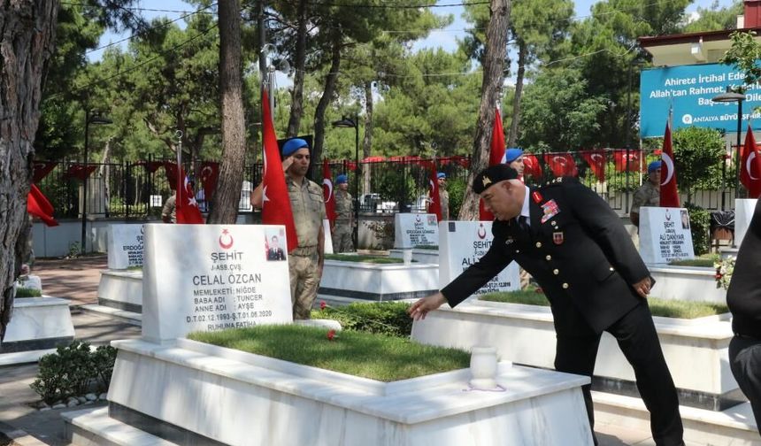 Antalya’da Jandarma Teşkilatının 187. yılında şehitler anıldı