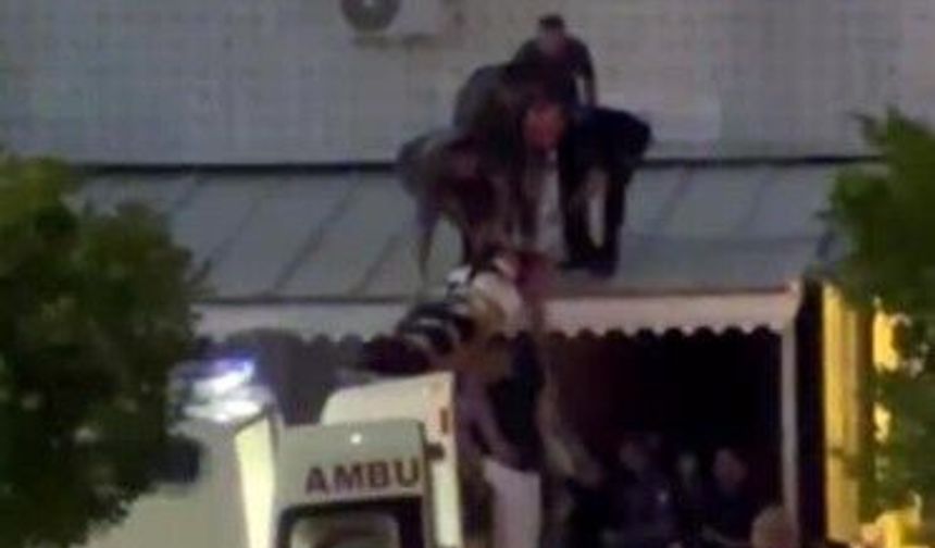 Cam silerken dengesini kaybetti, tenteye düştü!