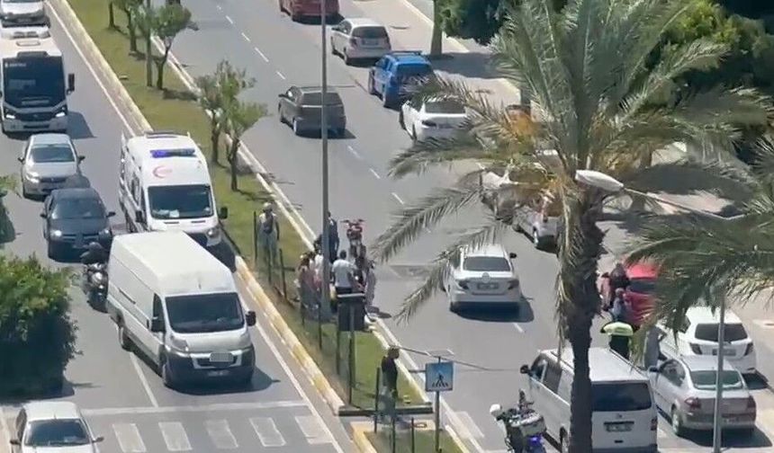 Otomobille motosiklet çarpıştı, 1 kişi yaralandı