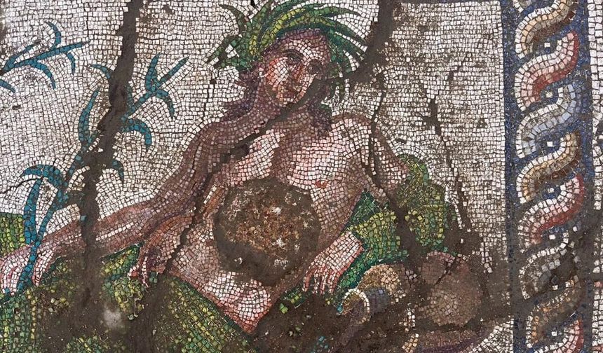 Roma Dönemi'nin gizemi Aspendos'ta çözüldü: 1800 yıllık mozaik bulundu
