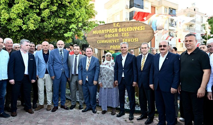 Muratpaşa’da anlamlı vefa: Savcı Gadem Taş’ın adı parka verildi