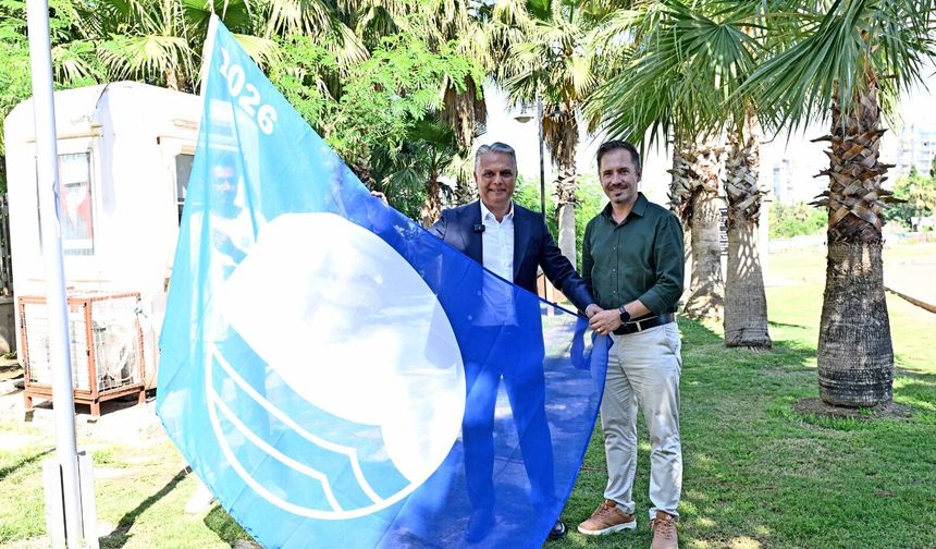Muratpaşa'nın 5 falez plajında Mavi Bayrak gururu