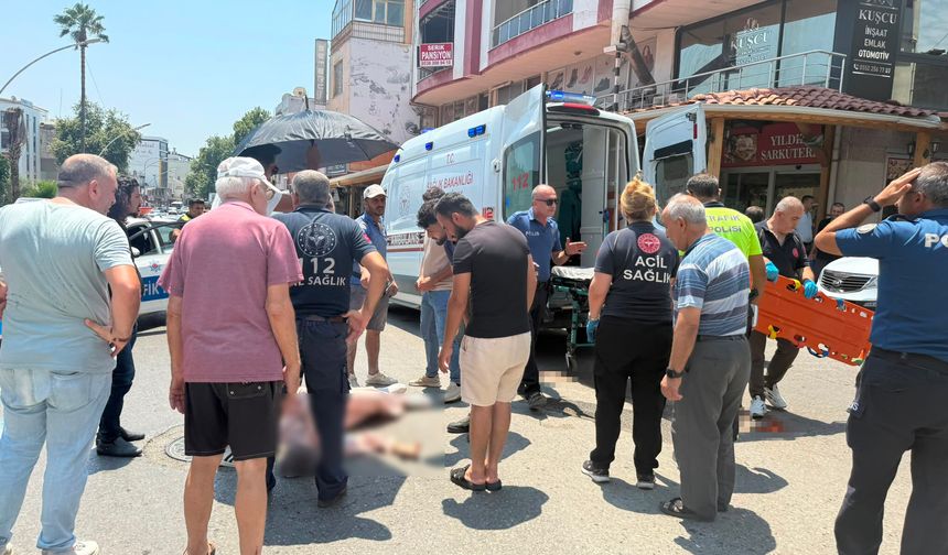 Serik'teki kazada dikkat çeken görüntü: Yaralıyı güneş altında bırakmadılar