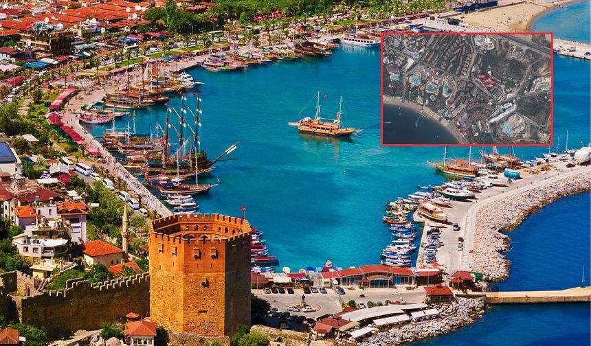 Alanya'da denize 350 metre hazine arazisi satışa çıktı