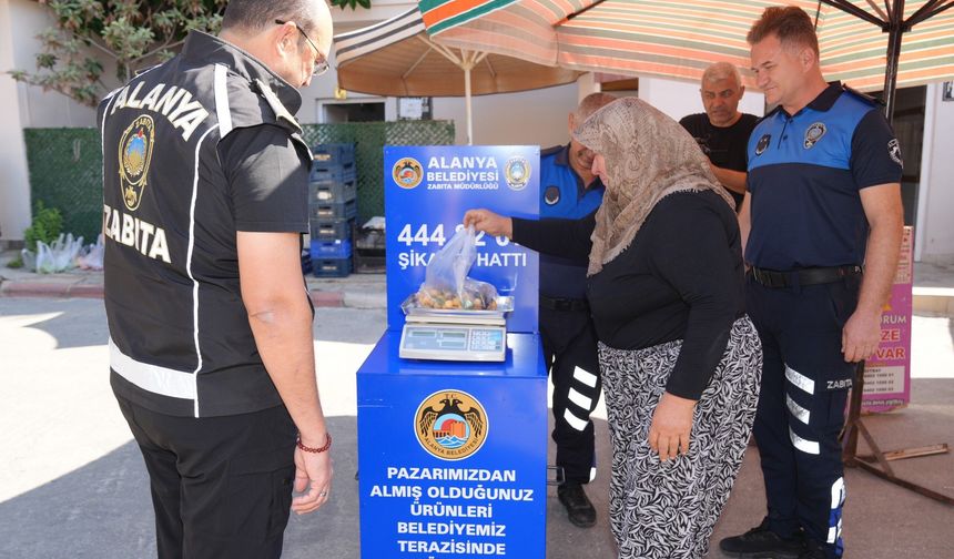 Alanya’da pazarlarda yeni dönem: Gramajı artık vatandaş kontrol edecek