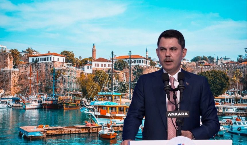 Bakan Kurum, iklim krizinin çözümü için Antalya’yı adres gösterdi