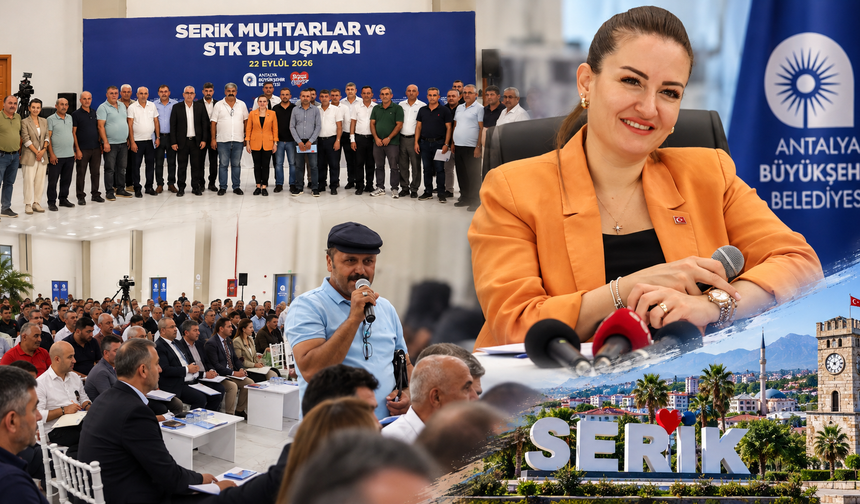 Serik’te muhtarlar anlattı, Büyükşehir not aldı: 2027 için yol haritası oluşturuldu