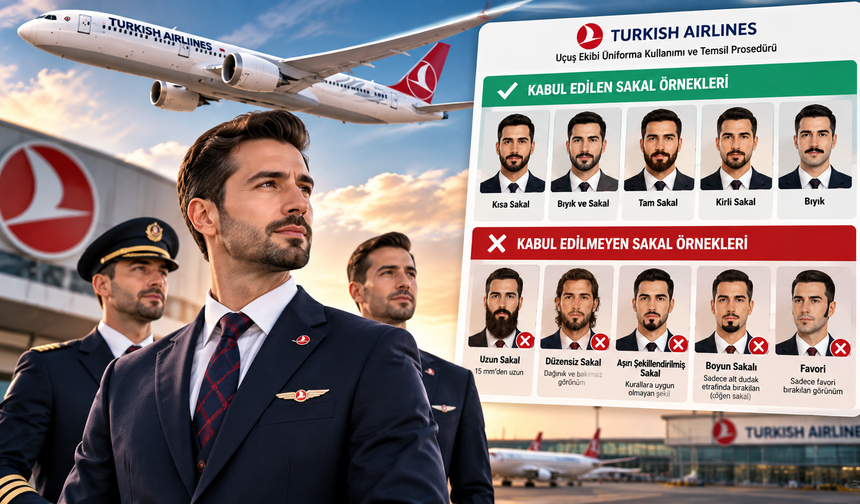 THY’de yıllardır uygulanan kural değişti! Sakala izin çıktı