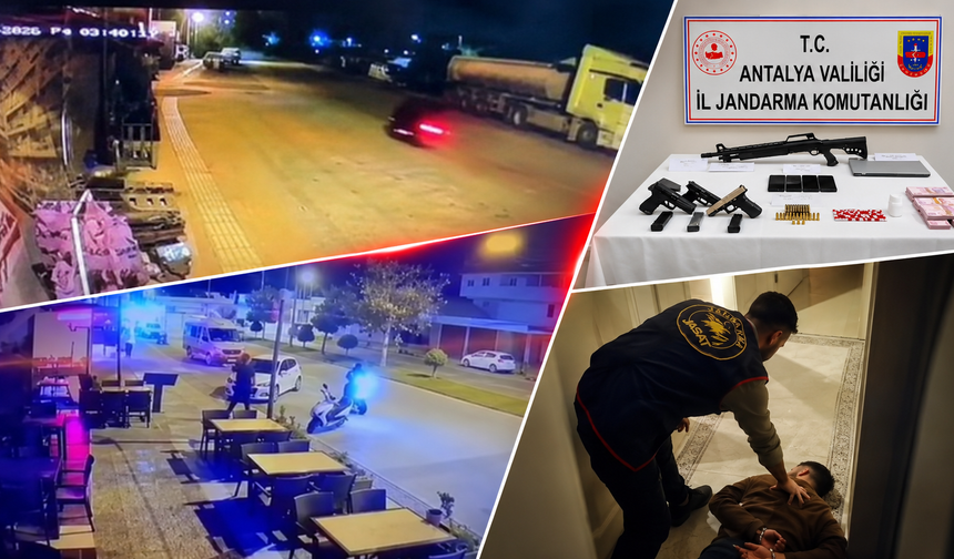 Antalya’da restorana kurşun yağdırdılar! 120 saatlik görüntü failleri ele verdi!