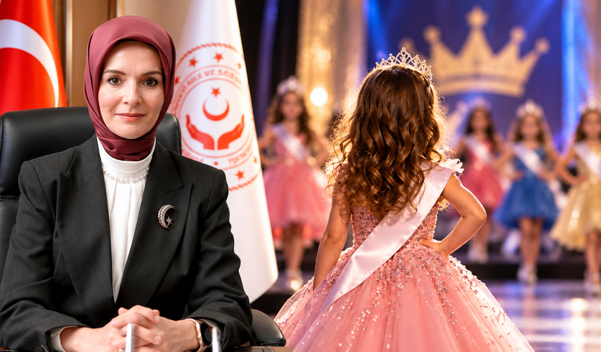 Antalya’daki çocuk güzellik yarışmasına bakanlıktan suç duyurusu!