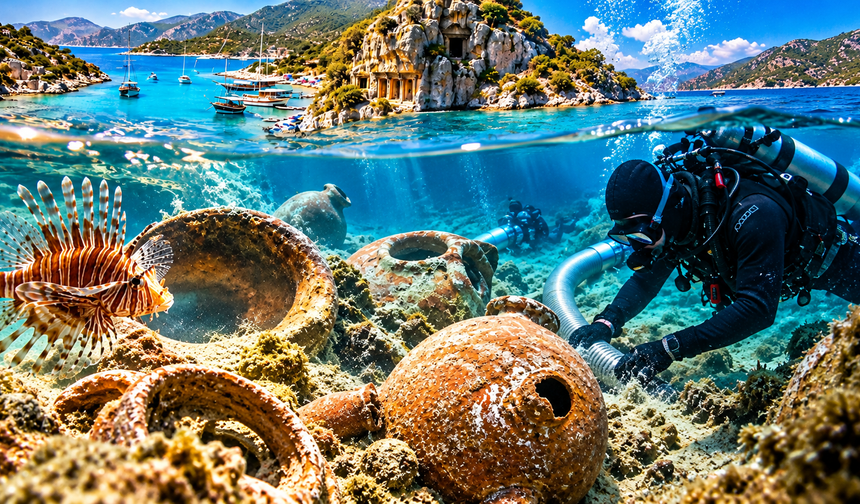 4 bin 700 yıldır orada duruyordu! Kekova’da binlerce yıllık sır ortaya çıktı