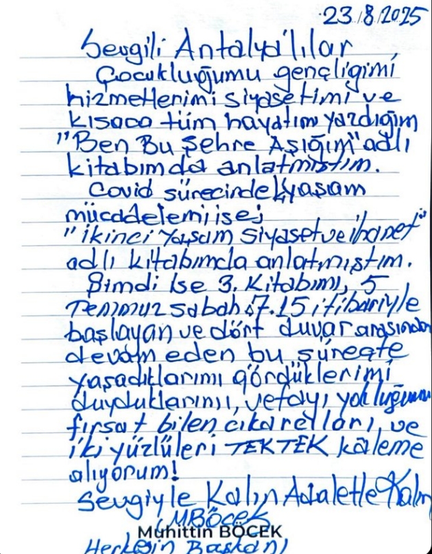 Muhittinbocekcezaevindegecirdigisureclerikitabaaktarıyor