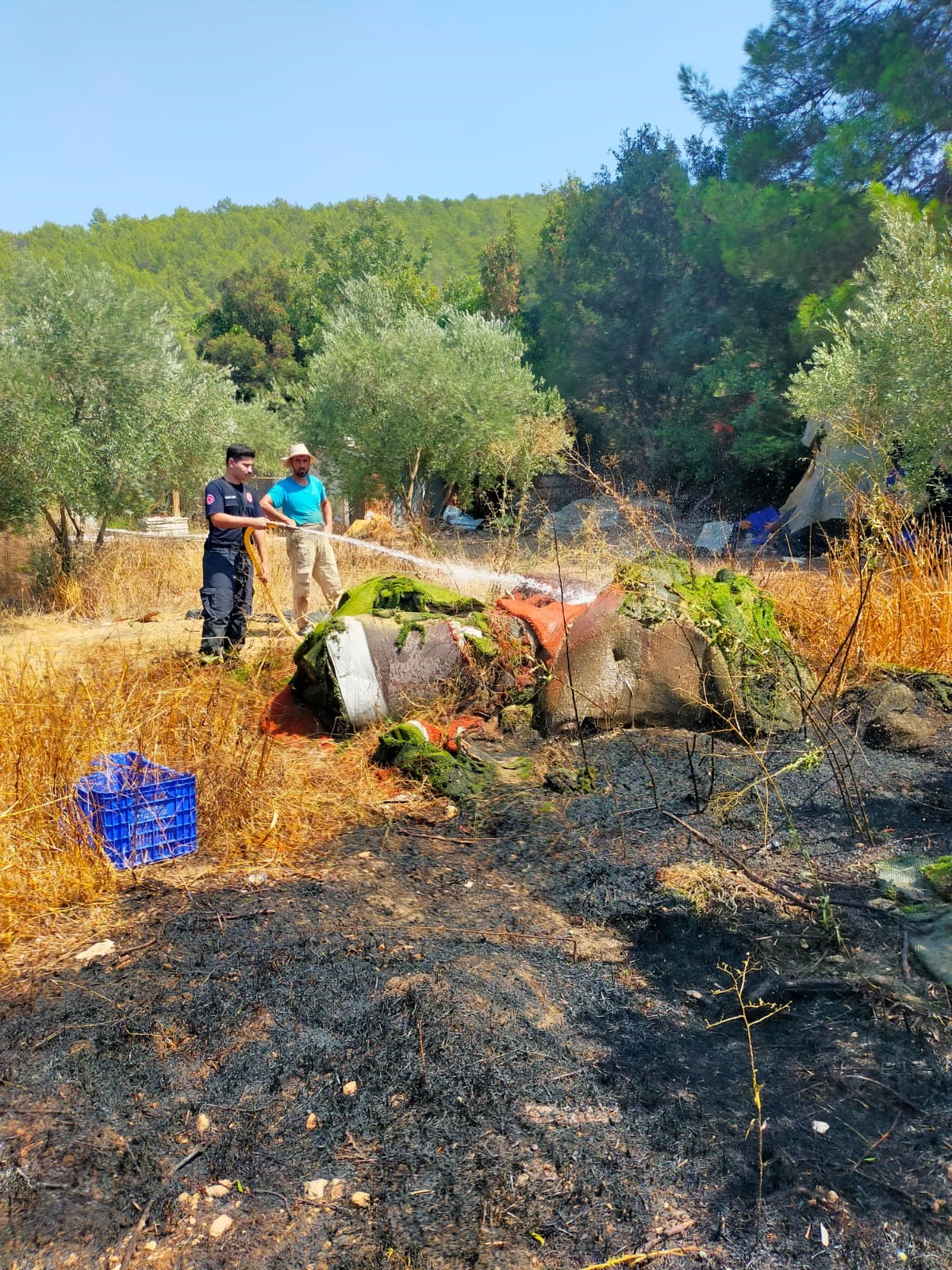 Zeytinbahcesindecikanyanginpanigenedenoldu