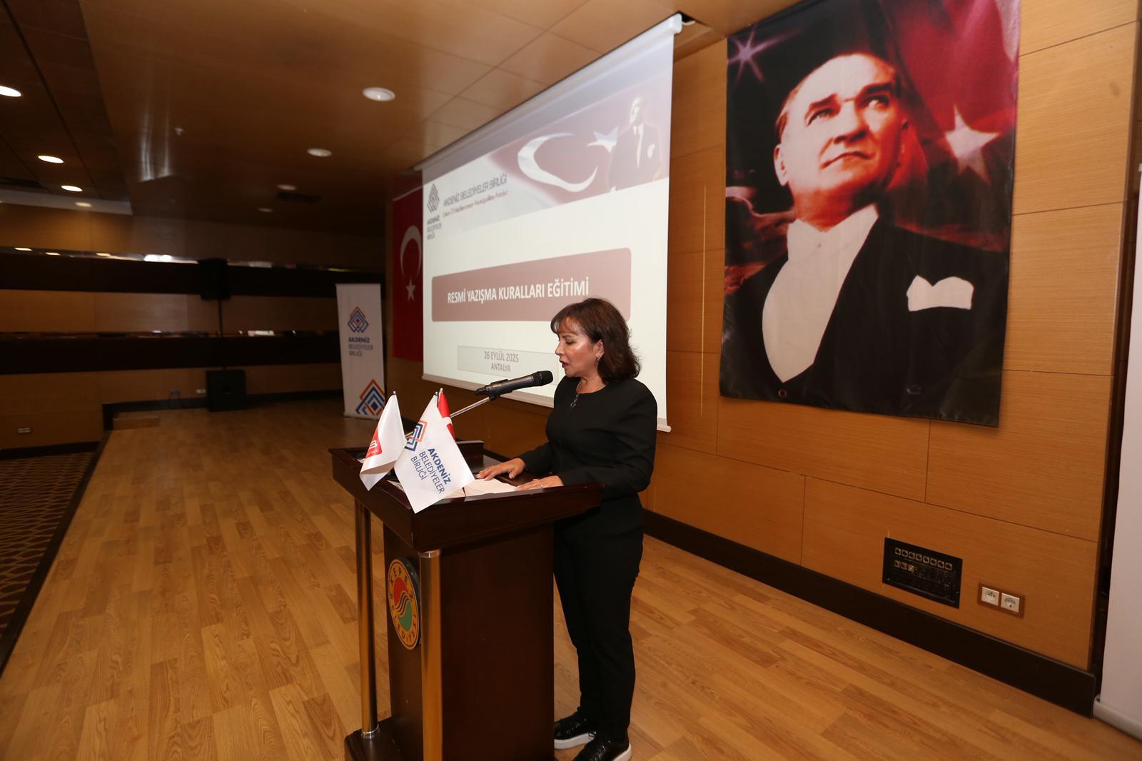 Kepezbelediyesindenyazısmakurallarısemineriduzenlendi