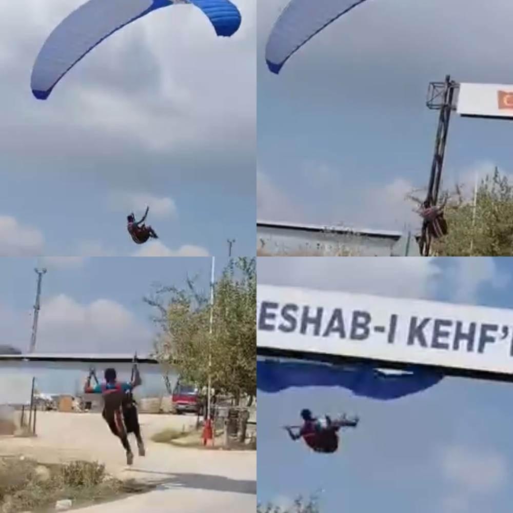 Mersindeikiayrıyerdeparasutkazasımeydanageldi
