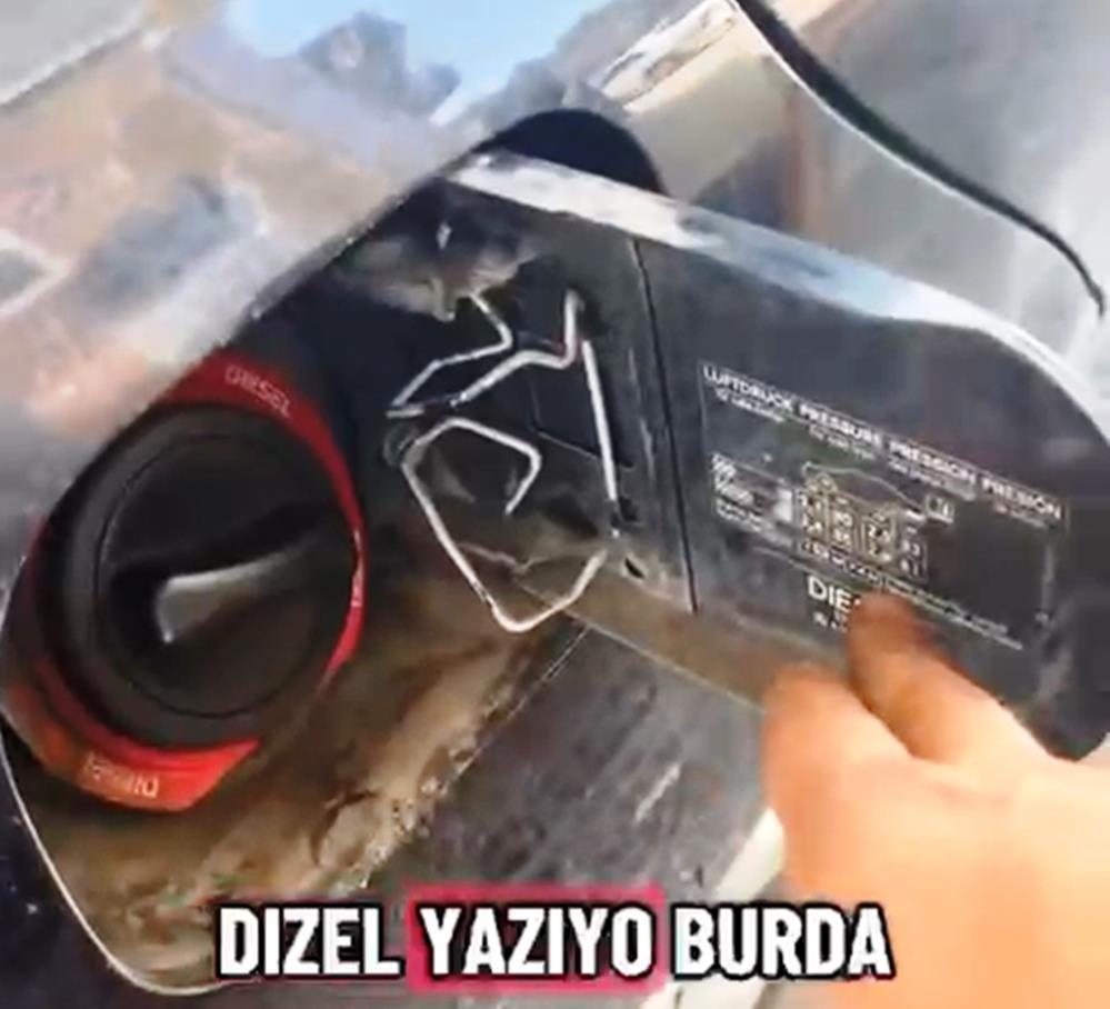 Samsundabirbenzinliktedizelaracabenzinkonuldu