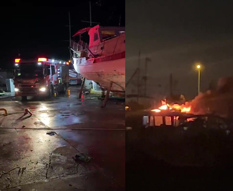 Balıkcıbarınagındayanınpanigi3Teknekuledondu