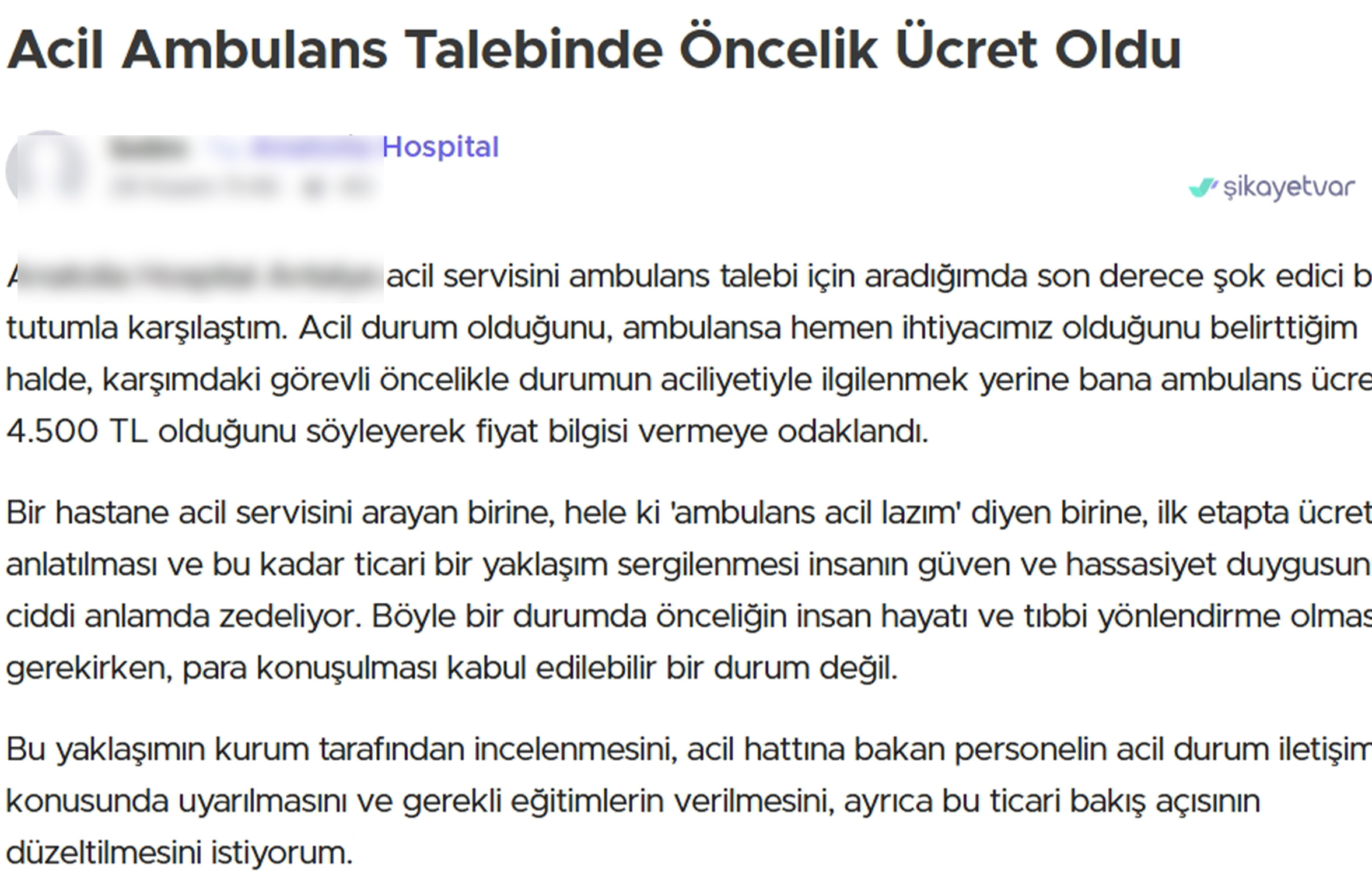 Hastanedeoncelikparaoldu