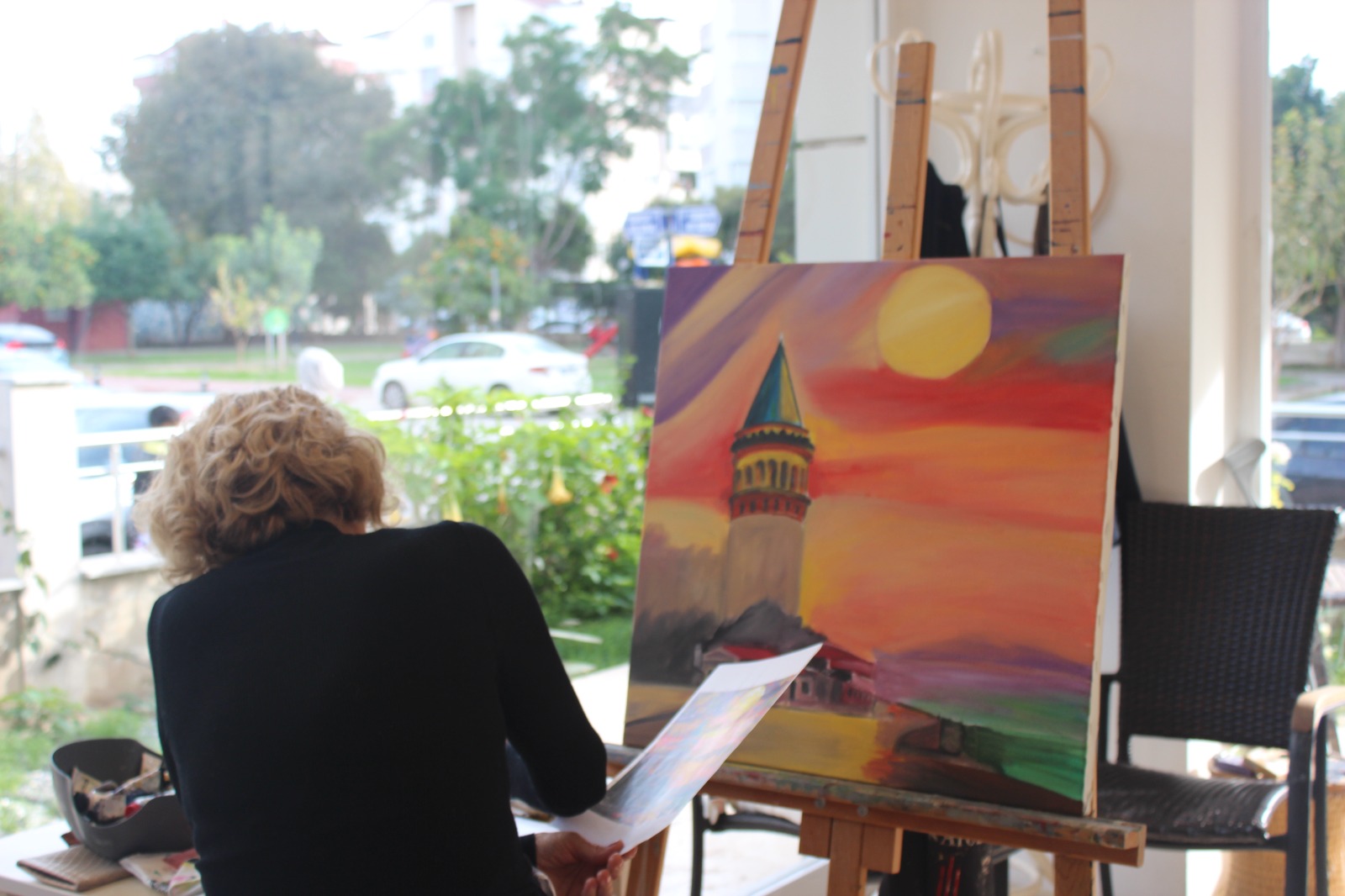 Kursiyerleresimleterapigoruyor