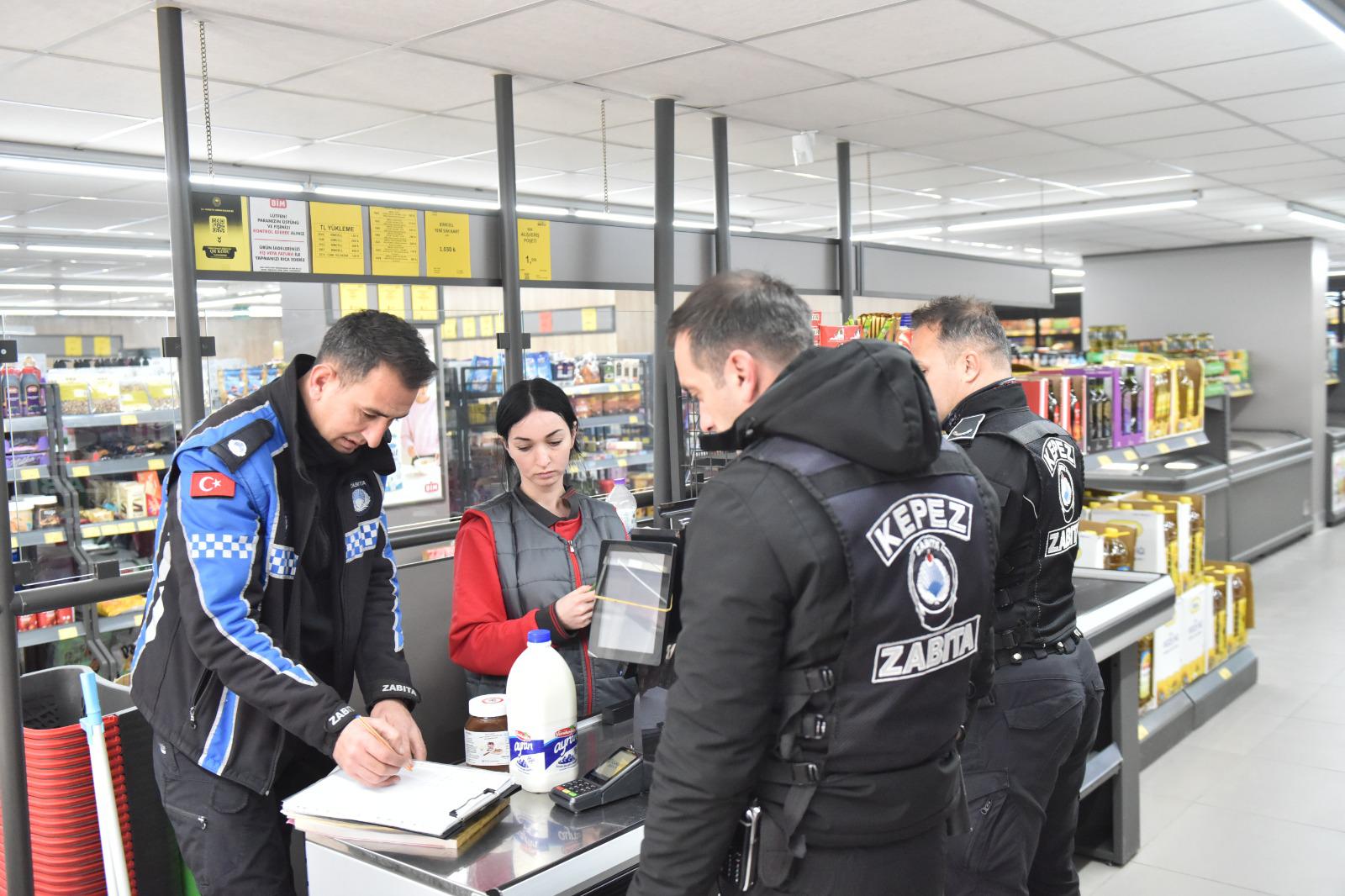 Kepezbelediyesindenmarketleredenetimkurallarauymayanlarayasalislemuygulandı