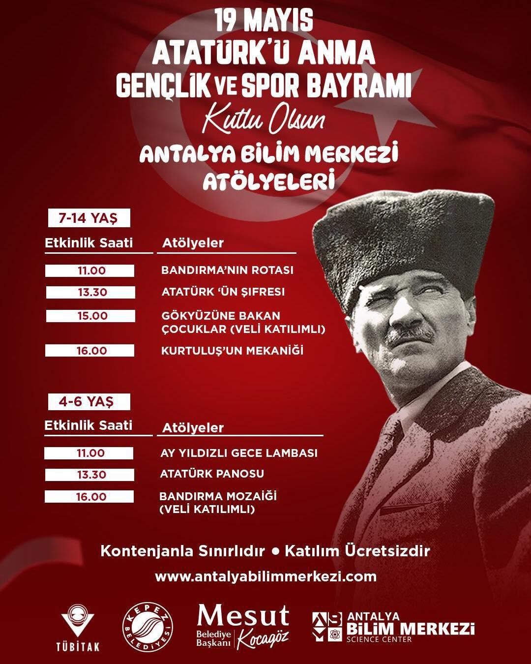 Bilimmerkezinde19Mayiscoskusutarihvekesifbirarada