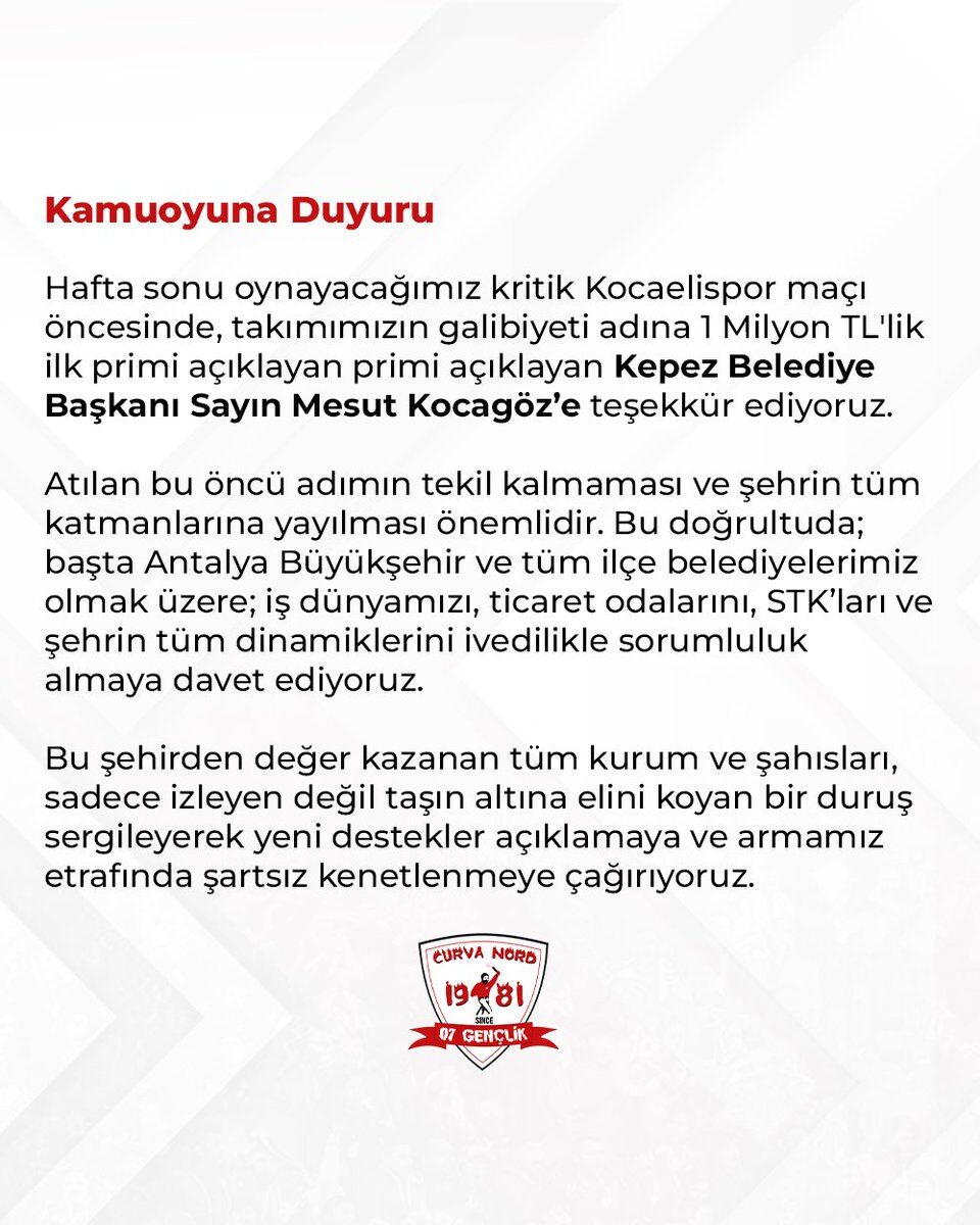 Devprimbaskankocagozden1Milyontllikgalibiyetdestegi