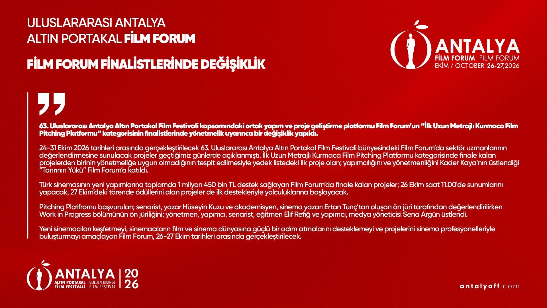 Altın Portakal Değişim