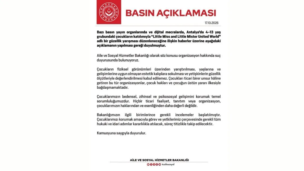 Antalyada Cocuk Guzellik Yarismasi Skandali Bakanliktan Suc Duyurusuw2 4