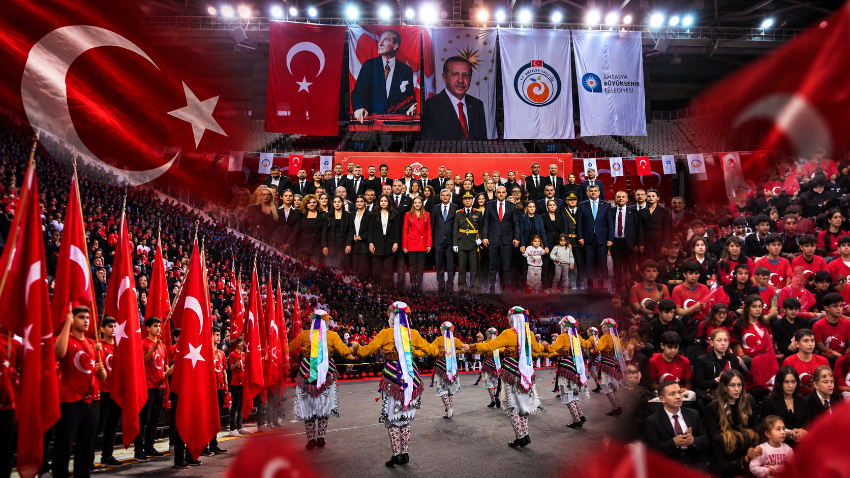 Antalya’da Türk Bayraklı Arena Töreni